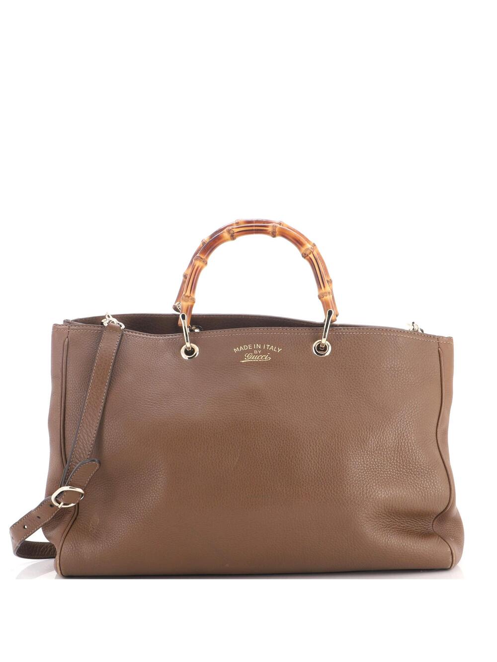 Gucci Bamboo Shopper Tote Leather Large #331016G53B
